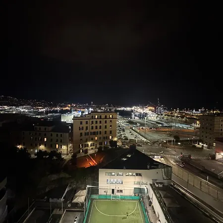 Appartamento Lanternalba Con Vista Sul Porto Antico Genova